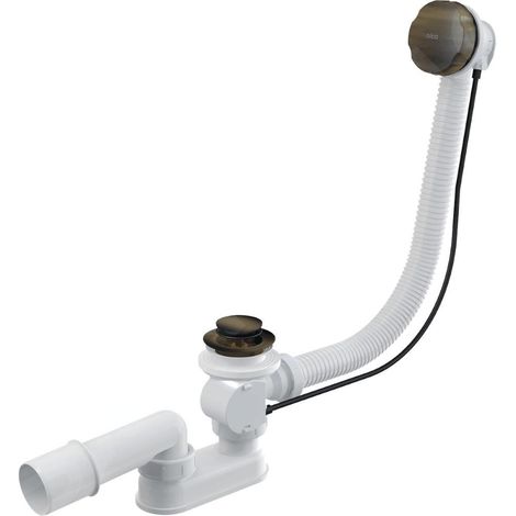 Alca - Kit vidange et trop-plein baignoire, longueur 570 mm, bronze antique A55ANTIC (1/2)