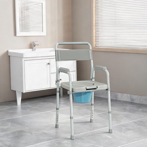 Chaise percée pliable en acier hauteur réglable charge 150 kg (1/5)