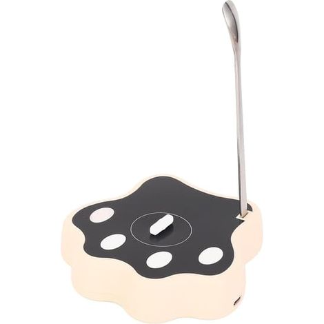 BelleRise - Agitateur magnétique rechargeable avec tige, mini plateau mélangeur portable pour café, bureau et maison, beige (1/5)
