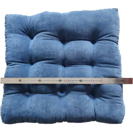 Coussins d'Assise Coussins de Chaise 55x55x10cm pour intérieur et extérieur Couverture en Polyester et Remplissage en Coton,F (1/4)
