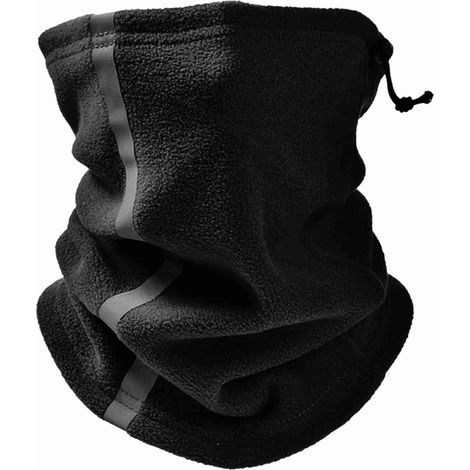 Guêtre de cou en polaire réglable, cache-visage de sécurité réfléchissant, écharpe de sport de plein air chaude d'hiver pour hommes et femmes, ski, cyclisme, course à pied (1/5)