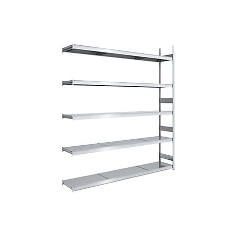 hofe  Scaffale a innesto con ripiani in acciaio  altezza 3000