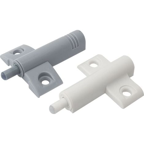 Amortiguador de puerta blanco suave 30x, amortiguadores de cierre para armario de cocina, puerta de armario, cajones, topes de cierre con tornillos (1/4)