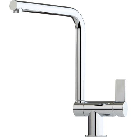 Robinet rabattable chromé – Hauteur sous bec 261 mm – Débit 8 l/min – Rotation 360° – Cartouche céramique pour cuisine moderne – Luisina (1/5)