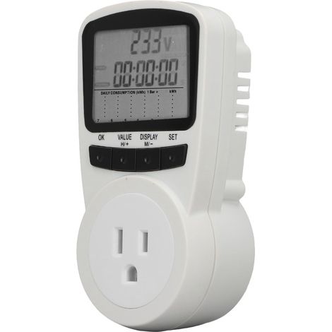 Prise de mesure de puissance 120 V, testeur de tension intelligent, moniteur de consommation électrique, prise américaine (1/5)
