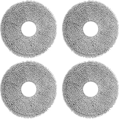 Pack of 4 replacement cleaning cloths for iRobot Roomba Plus 405 Combo Robot/505 Combo Robot, for Dreame X40 Ultra Complete/L10s Pro Ultra Heat/X40 Master/L40 Ultra/L10s Ultra Gen 2 robot vacuum clean (1/4)