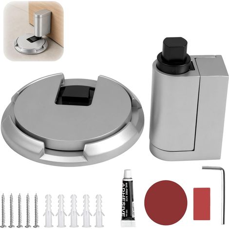 Magnetic Door Stopper, Adjustable, No Drilling 5-20 mm, Spring Damper, Magnetic Door Block, With Adhesive For 3M (1/5)