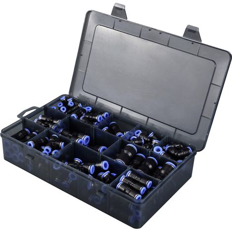 TRU COMPONENTS Pneumatik-Verbinder TC-12879280 TC-Fitting kits-A    Rohr-Ø: 4 mm, 6 mm, 8 mm, 10 mm,