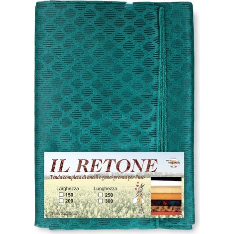 TENDA rete ZANZARIERA a ROMBO da esterno piombata in 8 misure diverse unito VERDE Cm. 200 x 250