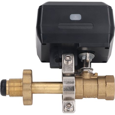 Vanne électrique automatique 12V DC, contrôleur sensible pour vanne à bille de pipeline, mode manuel et automatique, régulateur de débit précis, robinet motorisé pour tuyauterie, commande fiable. (1/5)