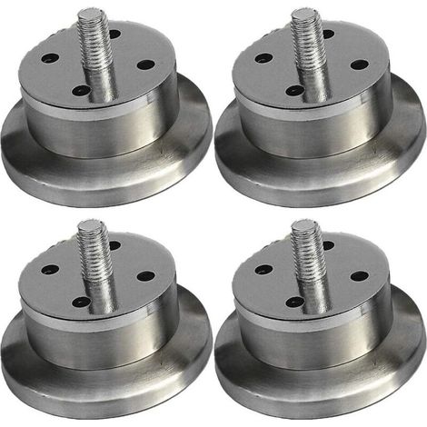 SABIR patas de acero inoxidable para muebles, 3 cm, redondas, de metal, para mesa, sofá, cama, TV, encimera (3 cm + M10) (1/5)