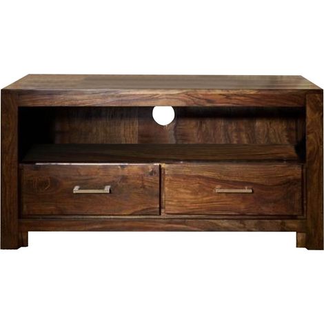 mobile TV in legno di Sheesham / palissandro 110x50x55 miele laccato METRO LIFE 102 (1/4)