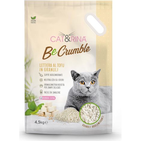 litière pour Chat en granulés au Tofu, 4,5 kg. Agglomérante et végétale. Se Jette dans Les déchets Verts ou dans Les Toilettes. Litière Anti-odeurs, 1 Paquet (1/5)