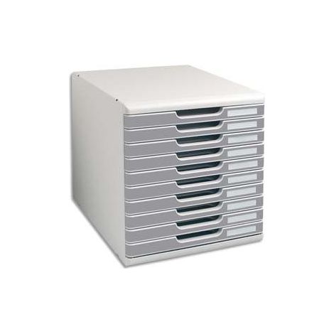Module de classement Exacompta Modulo 10 tiroirs - gris (1/2)