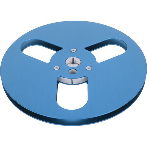 Bobine de bande magnétique vide 1/4" (7 pouces) en alliage d'aluminium, résistante au vent, 3 trous, bobine réceptrice pour enregistrement (compatible Nab Blue). (1/5)