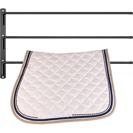 Support Pour Couverture De Cheval Support Stable d'Écurie Rangement pour tapis de selle, harnachement et équipement du cheval pour sellerie, grange, écurie, ferme, van, intérieur (1/5)