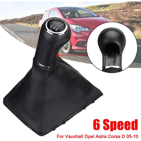 Funda protectora para pomo de cambio de marchas de 6 velocidades para Vauxhall, Opel, Astra, Corsa D, Zafira B, años 05 a 10 (1/4)