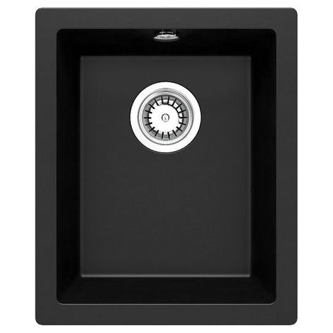 deante ZQA N10B Fregadero de granito de pared de un solo seno (1/2)
