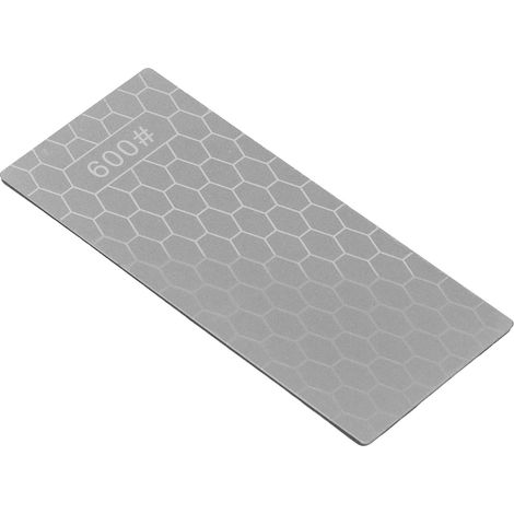 Pierre à aiguiser diamantée rectangulaire, plaque à aiguiser diamantée, outil de meulage pour la cuisine, grain 600 (1/5)