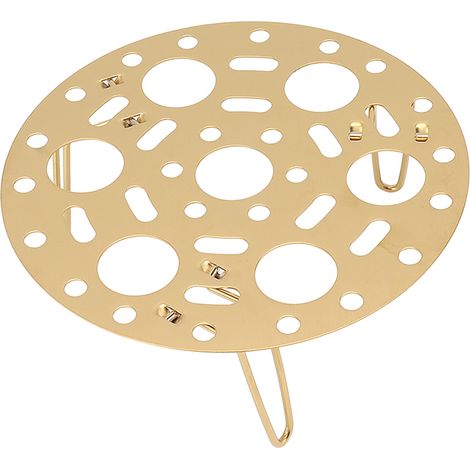 Cuiseur vapeur en acier inoxydable, pliable et multifonctionnel, pour la cuisson à la vapeur des raviolis et des œufs, pour la maison et les restaurants, couleur or (1/5)