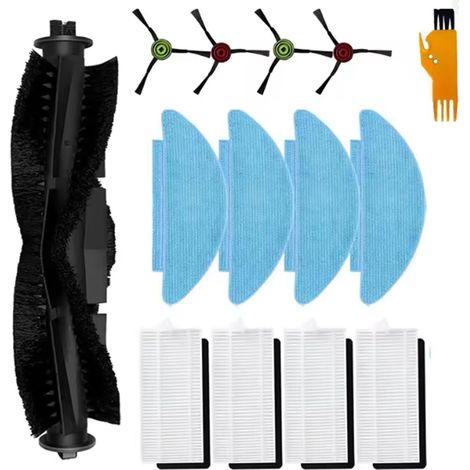 Accessoires de remplacement filtres et lingettes nettoyantes compatibles robot aspirateur Tikom L9000 Lubluelu SL60D Laresar L6 (1/4)