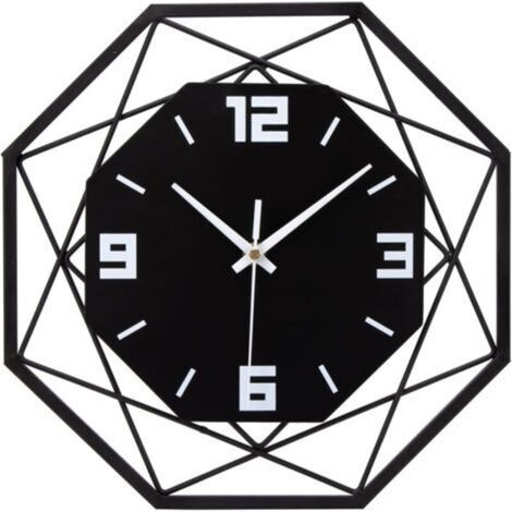 Pr Wood Metal Wall Clock 30cm Silent Non-Ticking Wall Clock Living Room Bedroom Kitchen Office Large Wooden Wall Clock Modern Vintage Classic (1/5)