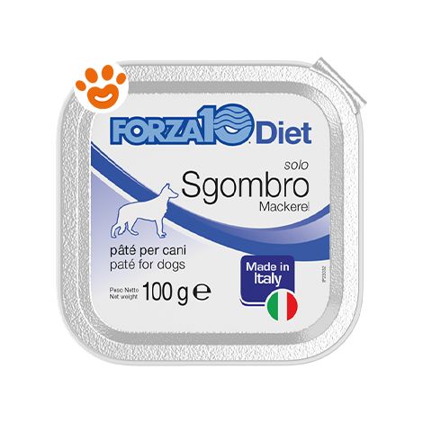 Forza10 Dog Solo Diet Sgombro - Forza10 Dog Solo Diet Sgombro - Vaschetta Da 100 Gr