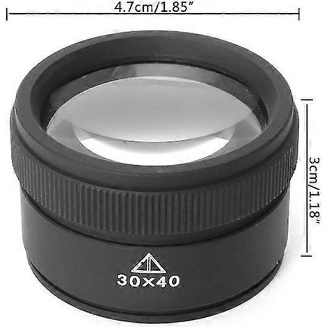 Loupe optique 30 × 40, loupe pour métaux, loupe de bijoutier, loupe pour pièces de monnaie et timbres (1/5)