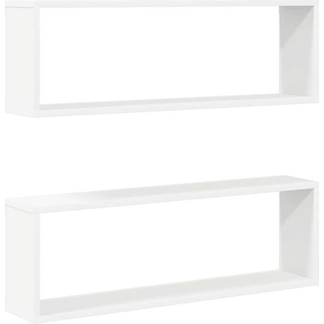 Maison Exclusive - Würfelregale 2 Stk. Weiß 80x15x26,5 cm Holzwer