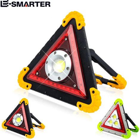 Projecteur/lampe de travail LED portable multifonction rechargeable COB - Étanche et utilisable en cas d'urgence (1/3)