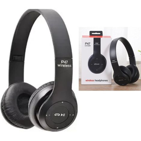 Casque Sport Bluetooth Pliable avec Réduction de Bruit et Son Hi-Fi (Noir) (1/4)