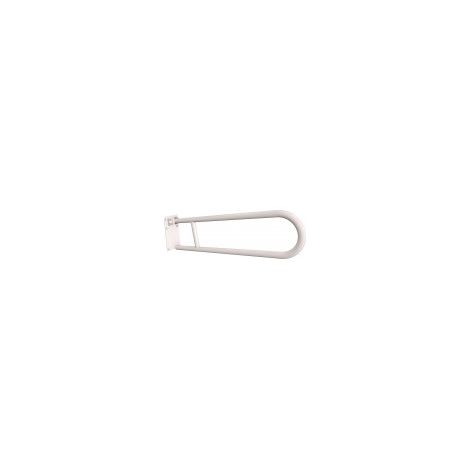 Mango basculante semicircular con placa de 75 cm, color blanco.