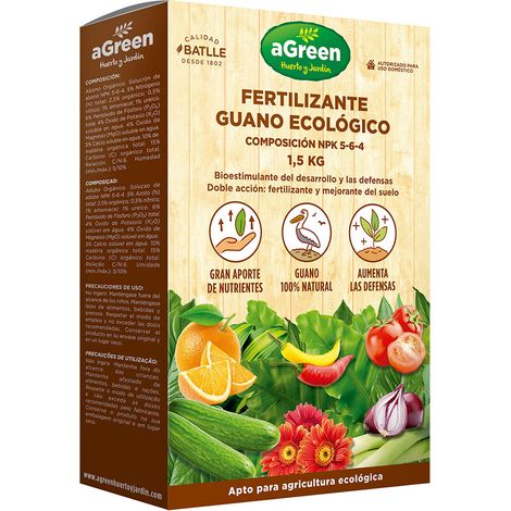 Fertilizante para plantas aGreen 1,5 Kg Ecológico (1/2)