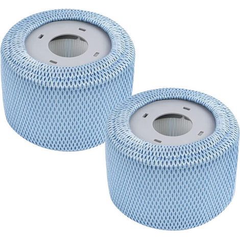 Lot de 2 cartouches filtrantes de rechange pour jacuzzi 90 plis Blanc Taille unique