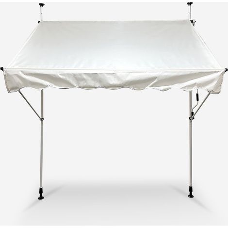 Tenda da sole a caduta 200x200 per esterno balcone terrazzo Somber L - Bianco