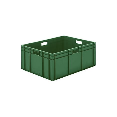 Contenitore impilabile per trasporto LA-KA-PE L800xB600xH320mm - TK800/320-0 VERDE.