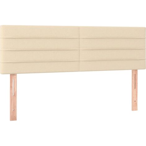 Maison Exclusive - Kopfteile Creme 144x5x78/88 cm Stoff