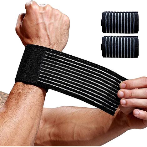 Attelle de poignet pour hommes et femmes, 2 pièces, bandes de soutien des mains, bracelet d'haltérophilie, Tennis, Fitness (1/5)