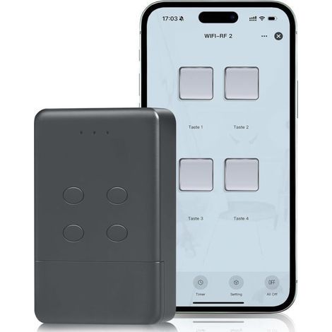 Ouvre-porte de garage intelligent Wi-Fi pour Hörmann HSM4-868, HSE2-868, HS4-868, pour Marantec Digital 302, 304, 382 868,3 MHz, contrôle par application, compatible avec Hörmann & Marantec 868 (1/5)