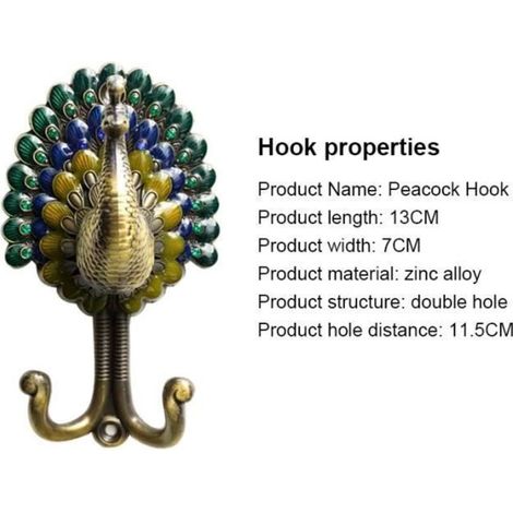 Peacock 007 Wandhaken, ein praktisches Accessoire für Küche und Bad. (1/3)