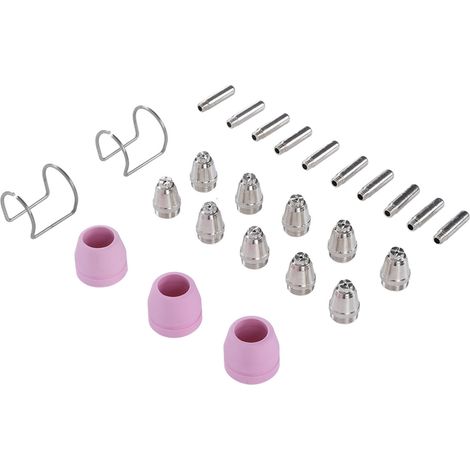 Set mit 25 Ersatzelektroden und Düsen für AG60 SG51 Plasmabrenner, Schneidverbrauchsmaterialien, kompatibles Zubehör (1/5)