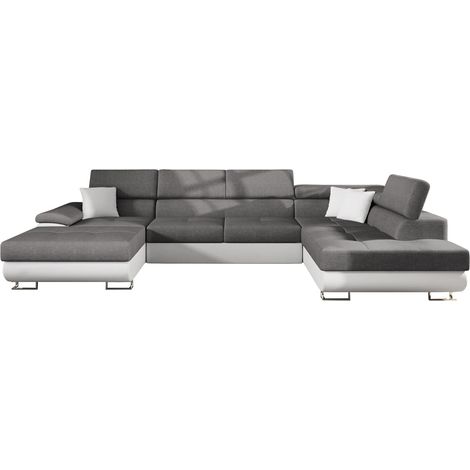 Canapé d'angle Comfivo Ruta IV, Soft 017 + Lux 05, Disponible, 345x202x71cm, 0