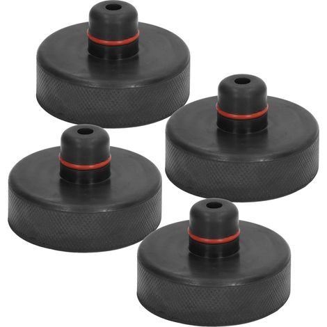 Adaptateur de point de levage antidérapant et amortisseur en caoutchouc pour Tesla Model 3/Y/X/S (1/5)