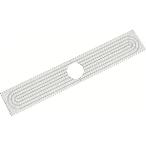 Tapis de robinet à séchage rapide, protection d'évier décorative en diatomite absorbant l'eau, pour cuisine et salle de bains, blanc 60x10cm / 23.6x3.9in (1/5)