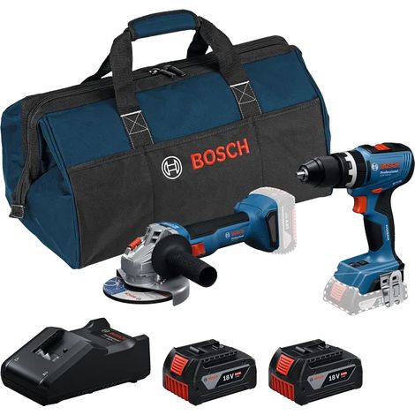 GSB 18V-65 + GWS 18V-8 + 2 batteries GBA 4.0Ah + GAL 18V-40 + sac RAF - BOSCH - 0615A5008Z (1/5)