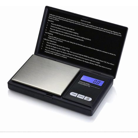Balance de poche Reteck 200 g/0,01 g - Balance de poche numérique 200 x 0,01 g, balance de précision, balance numérique Gold Scales (1/5)