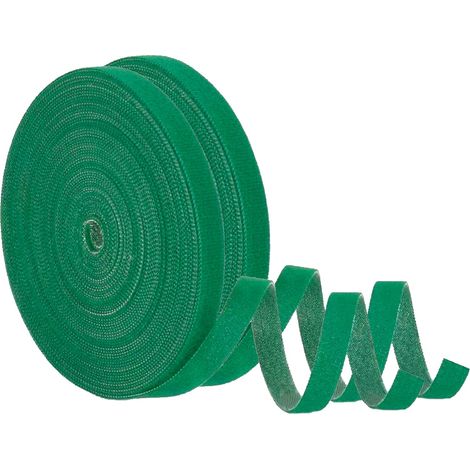 Set mit 2 Gartenpflanzenbindern, 50 MX 10 mm Kletterpflanzenbinder, selbstklebendes, wetterfestes Band für Ranken (1/5)