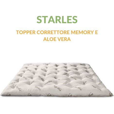 EVERGREENWEB - MIGLIOR Topper Materasso una Piazza e Mezza 120x200 Alto 8 cm in MEMORY FOAM e Fodera ALOE VERA Correttore Letto Rigido Coprimaterasso Imbottitura Effetto Piuma Morbido Futon Ortopedico (1/5)