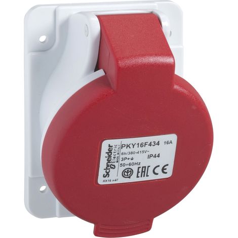 SCHNEIDER PKY32F434  Base da incasso 32A 3P+TT 380-415V IP44 (1/2)