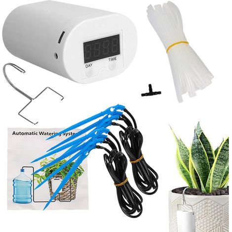 Smart Automatic Plant Watering System With LED Display, Indoor Drip Irrigation Kit For Potted Plants, USB Powered Plant Leak Watering Device, Perfect For Home And Office, Water Saving (1/5)